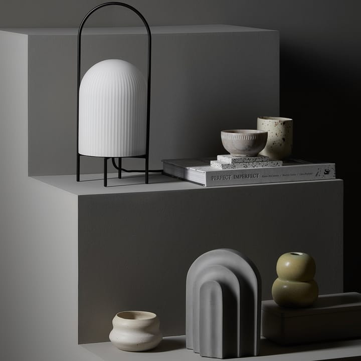 Ghost tafellamp, Zwart-wit opaalglas Woud