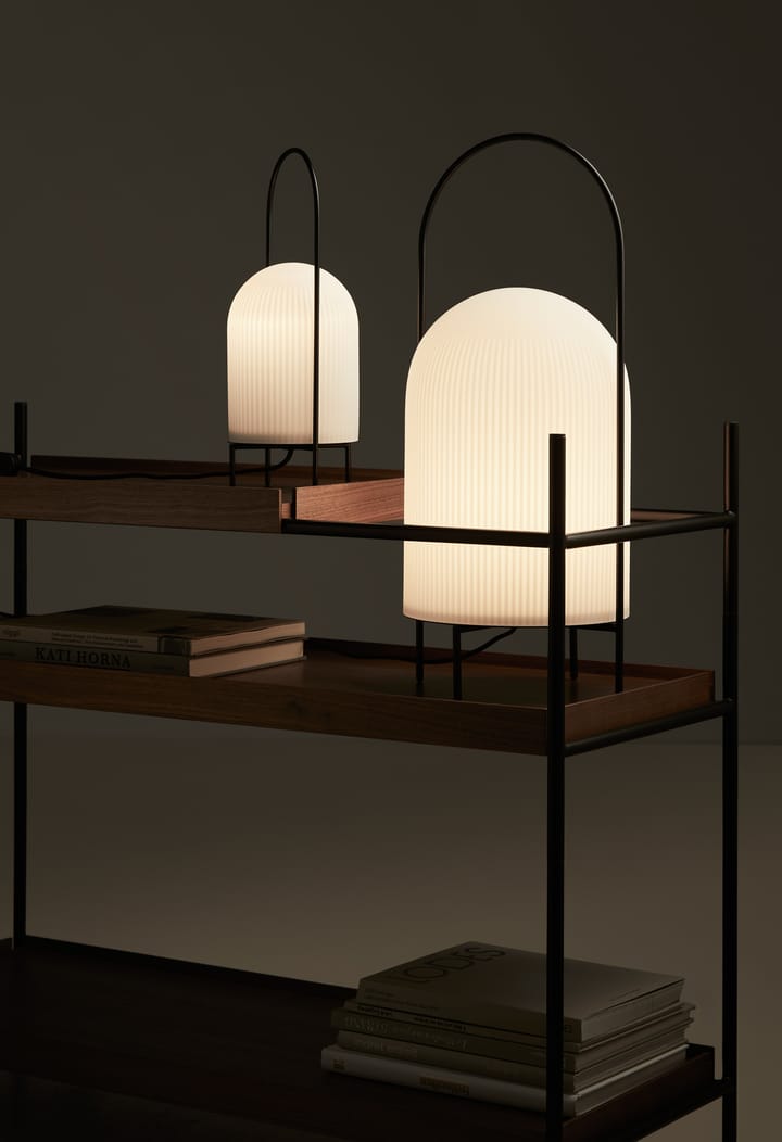 Ghost vloerlamp, Zwart-wit opaalglas Woud