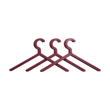 Illusion hanger 3-pack - Dieprood - Woud