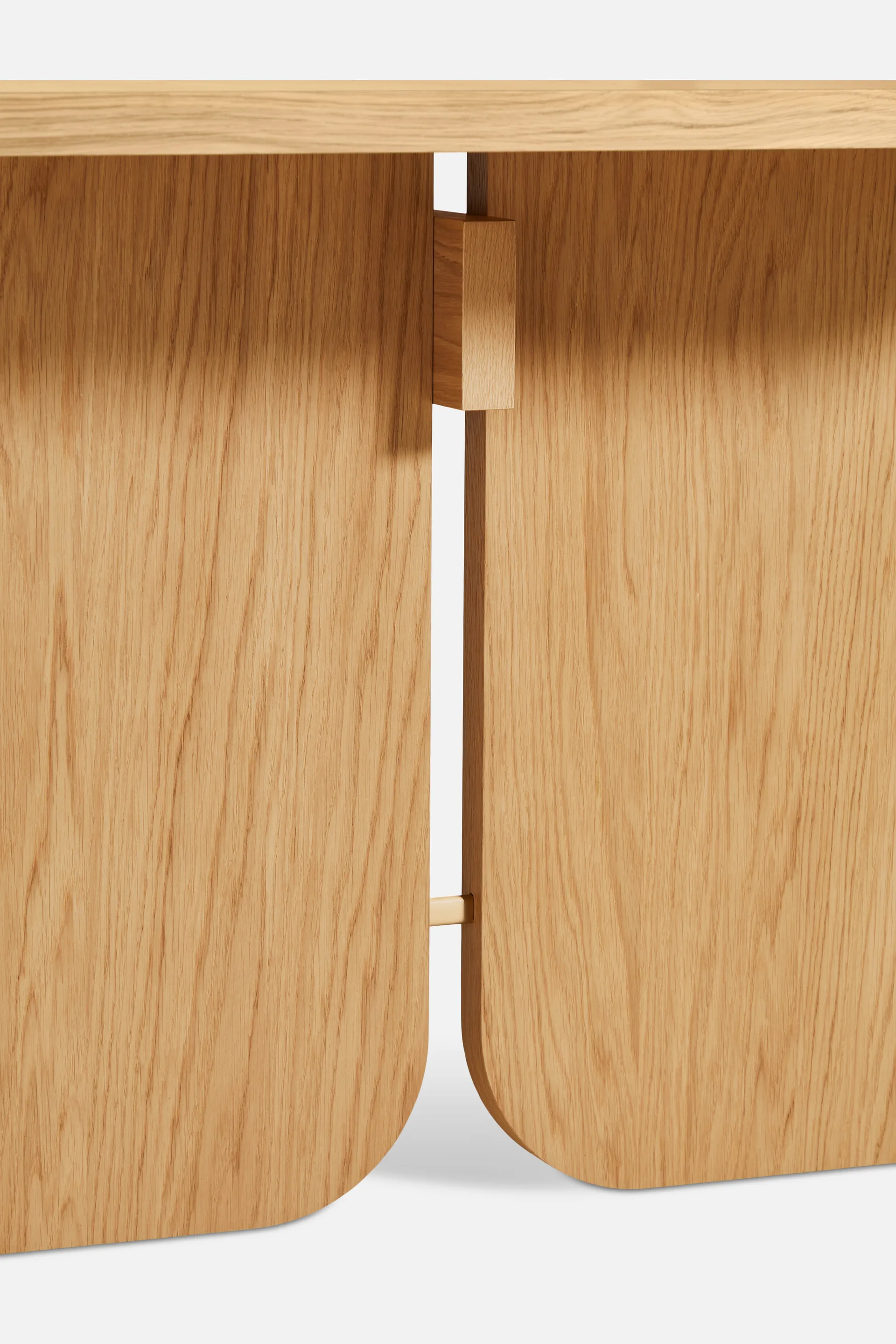 Kimono eettafel 240x90 cm, Witgepigmenteerd gelakt eiken Woud