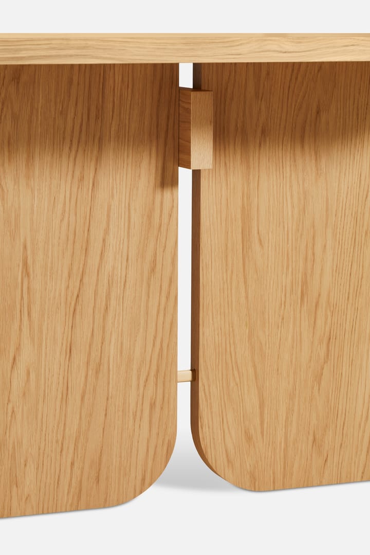 Kimono eettafel 240x90 cm, Witgepigmenteerd gelakt eiken Woud