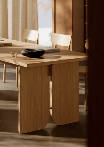 Kimono eettafel 240x90 cm - Witgepigmenteerd gelakt eiken - Woud