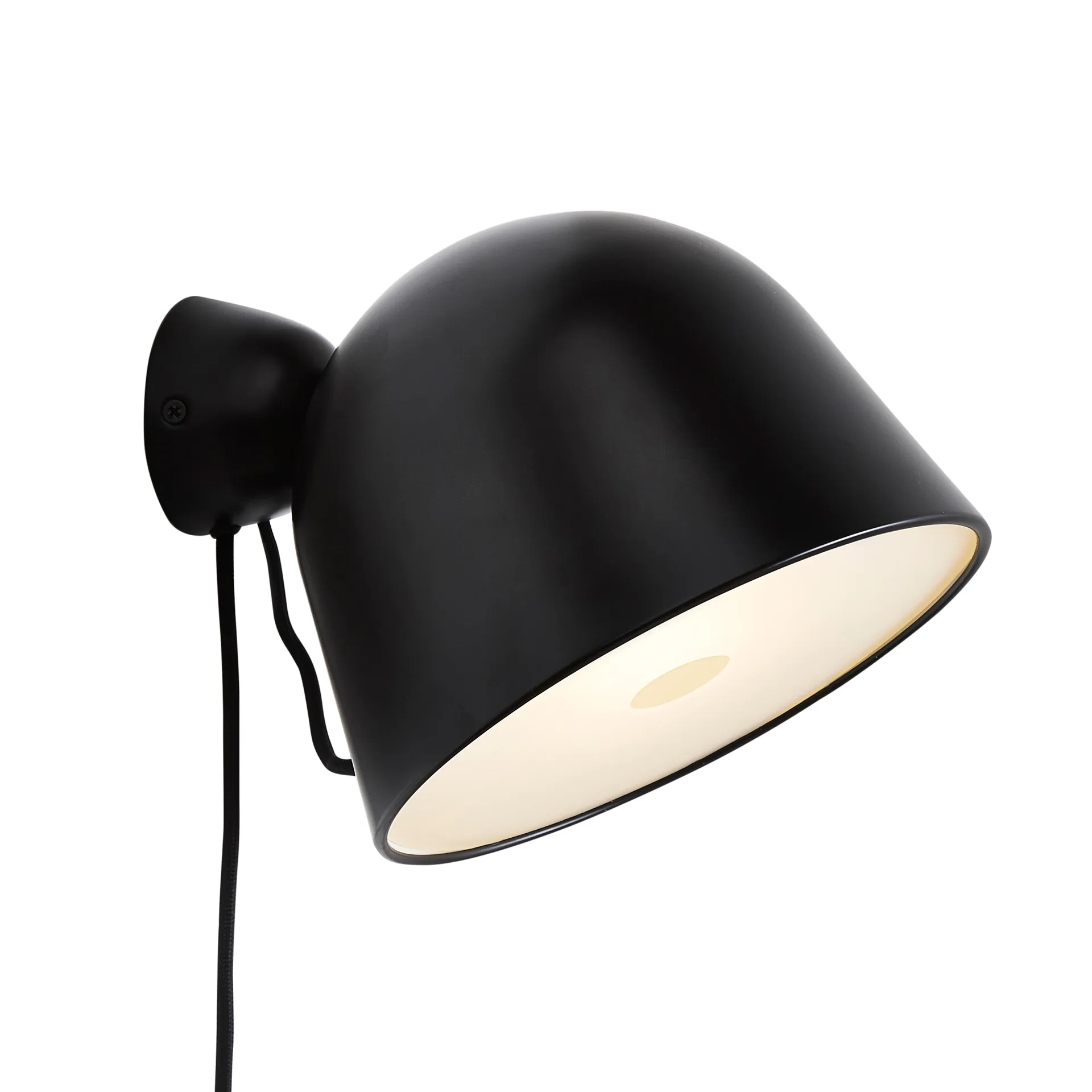 Kuppi wandlamp 2.0, zwart Woud