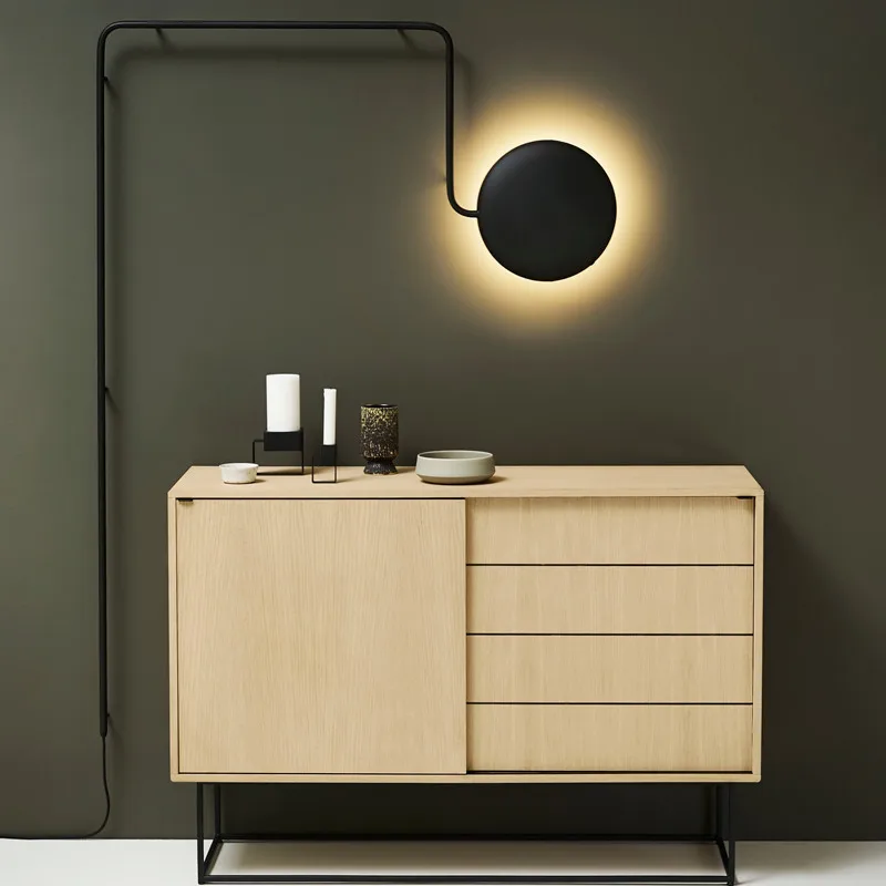 Mercury wandlamp, zwart Woud