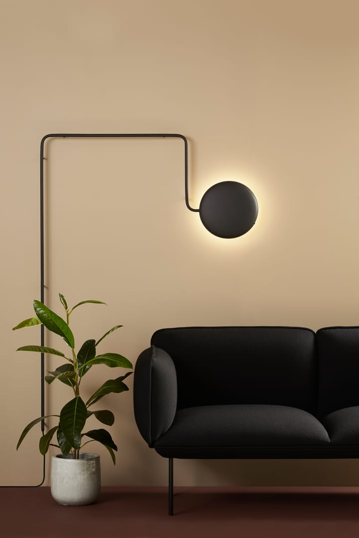 Mercury wandlamp, Zwartgeschilderd metaal Woud