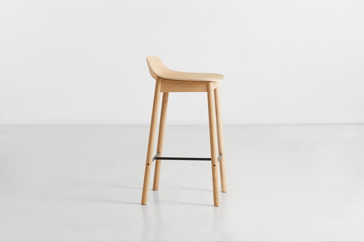 Mono barkruk 65 cm, Witgepigmenteerd eikenhout Woud