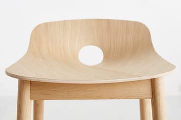 Mono barkruk 65 cm - Witgepigmenteerd eikenhout - Woud