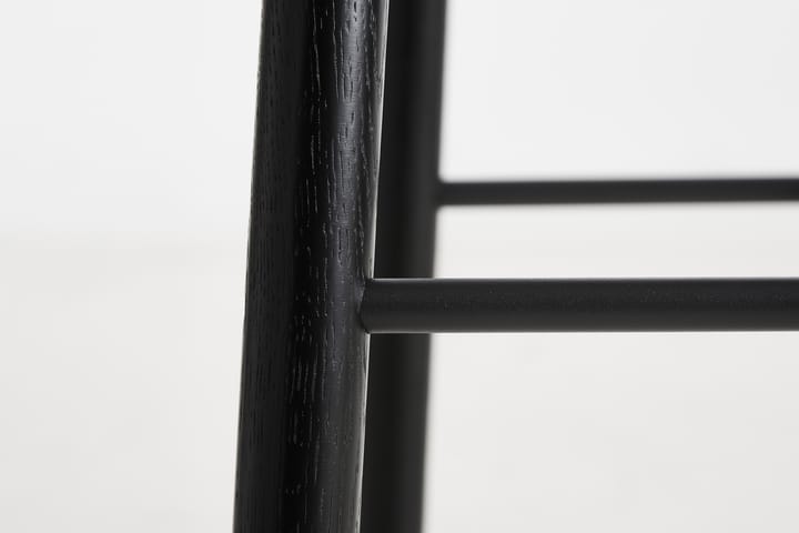 Mono barkruk 65 cm, Zwartgeschilderd essenhout Woud