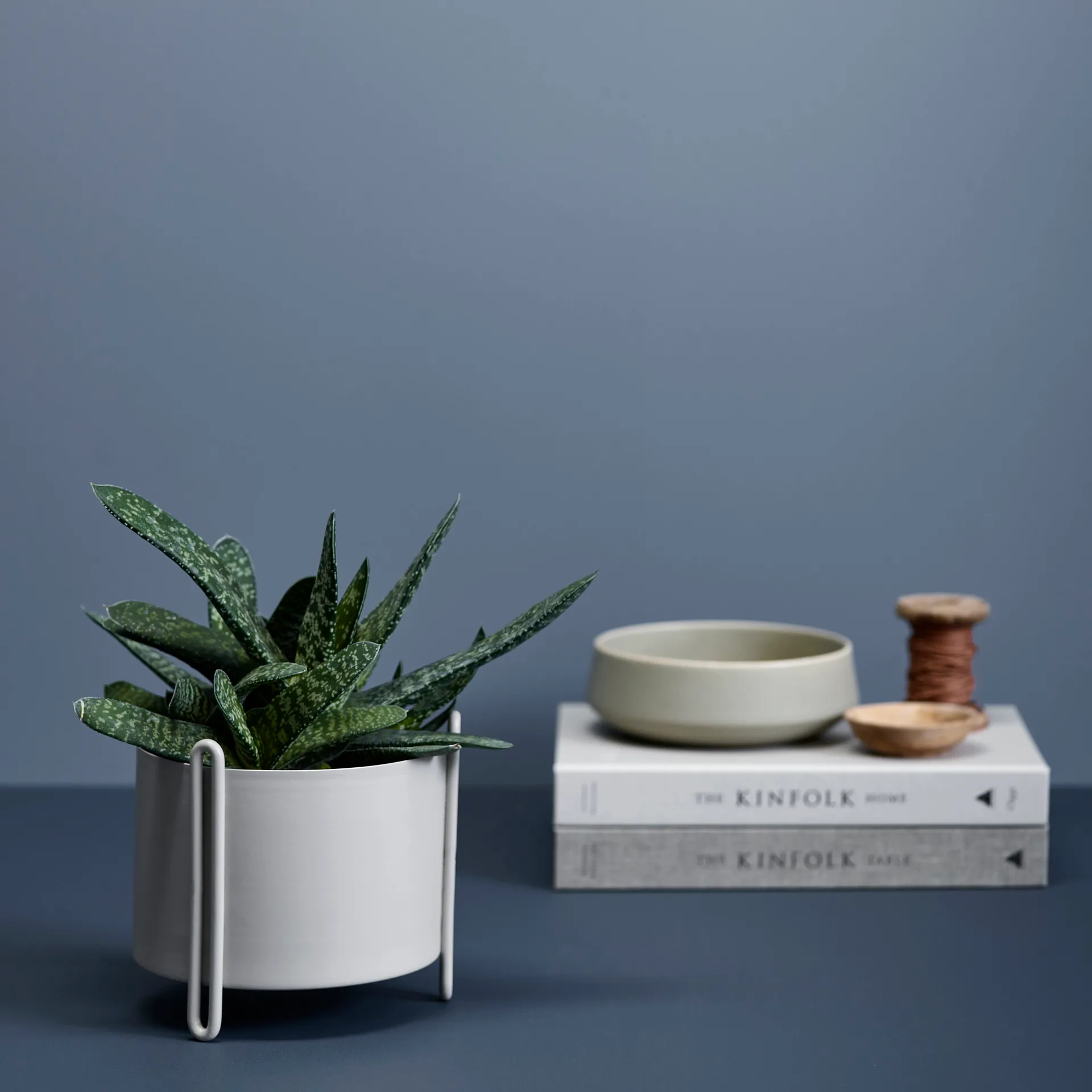 Pidestall bloempot klein Ø15 cm, grijs Woud