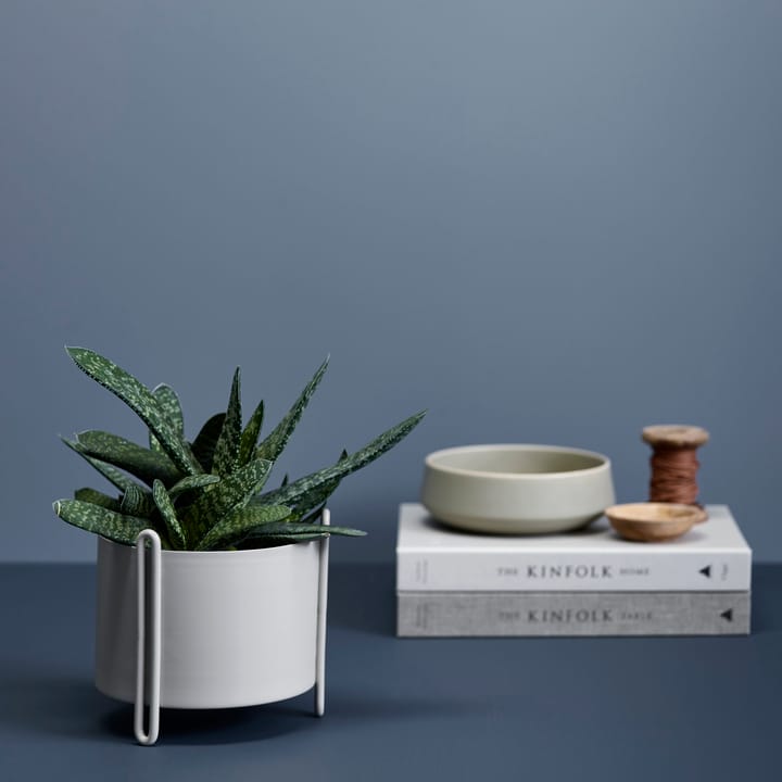 Pidestall bloempot klein Ø15 cm, grijs Woud