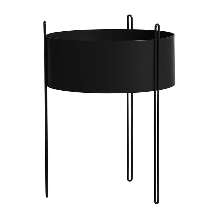 Pidestall bloempot large - Zwart - Woud