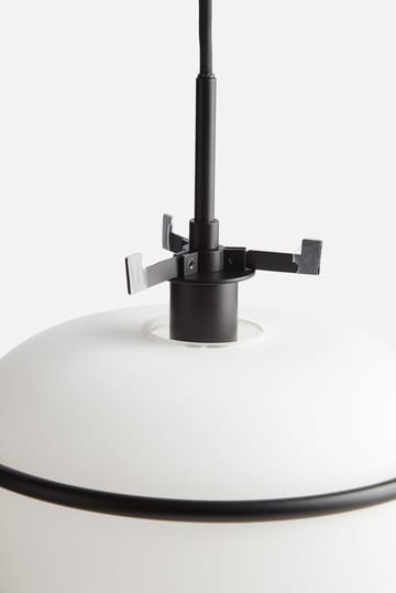 Pump hanglamp - zwart, opaal - Woud