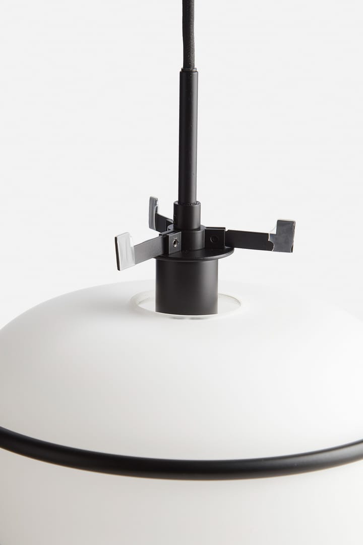 Pump hanglamp - zwart, opaal - Woud