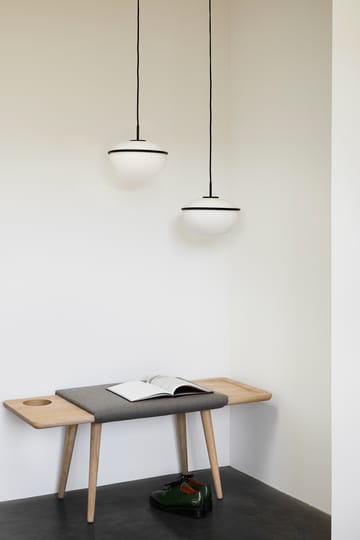 Pump hanglamp - zwart, opaal - Woud