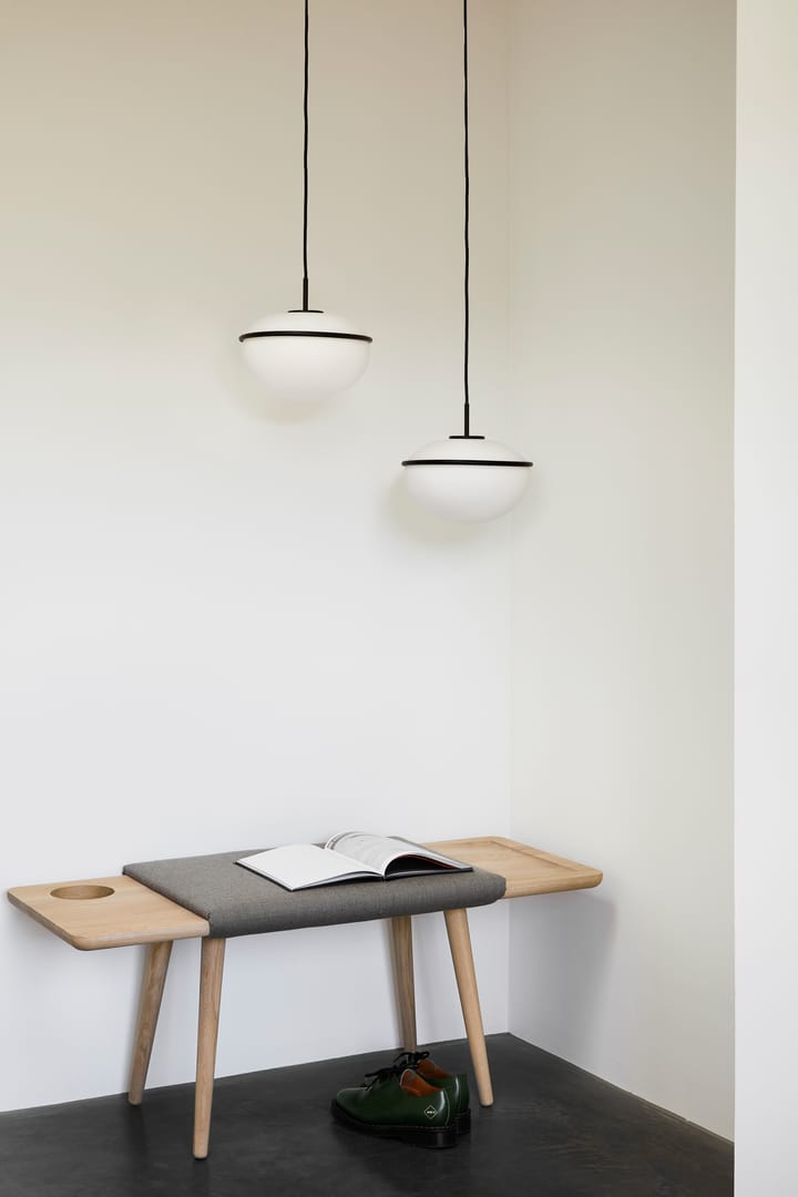 Pump hanglamp - zwart, opaal - Woud