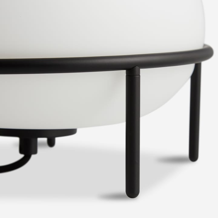 Pump tafellamp, zwart, opaal Woud