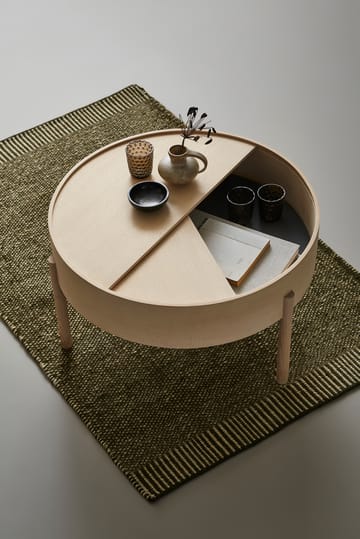 Rombo vloerkleed mosgroen - 90x140 cm - Woud