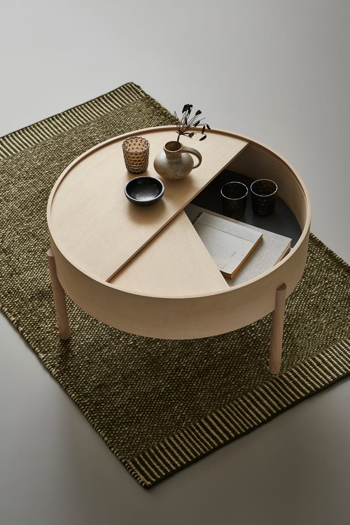 Rombo vloerkleed mosgroen, 90x140 cm Woud