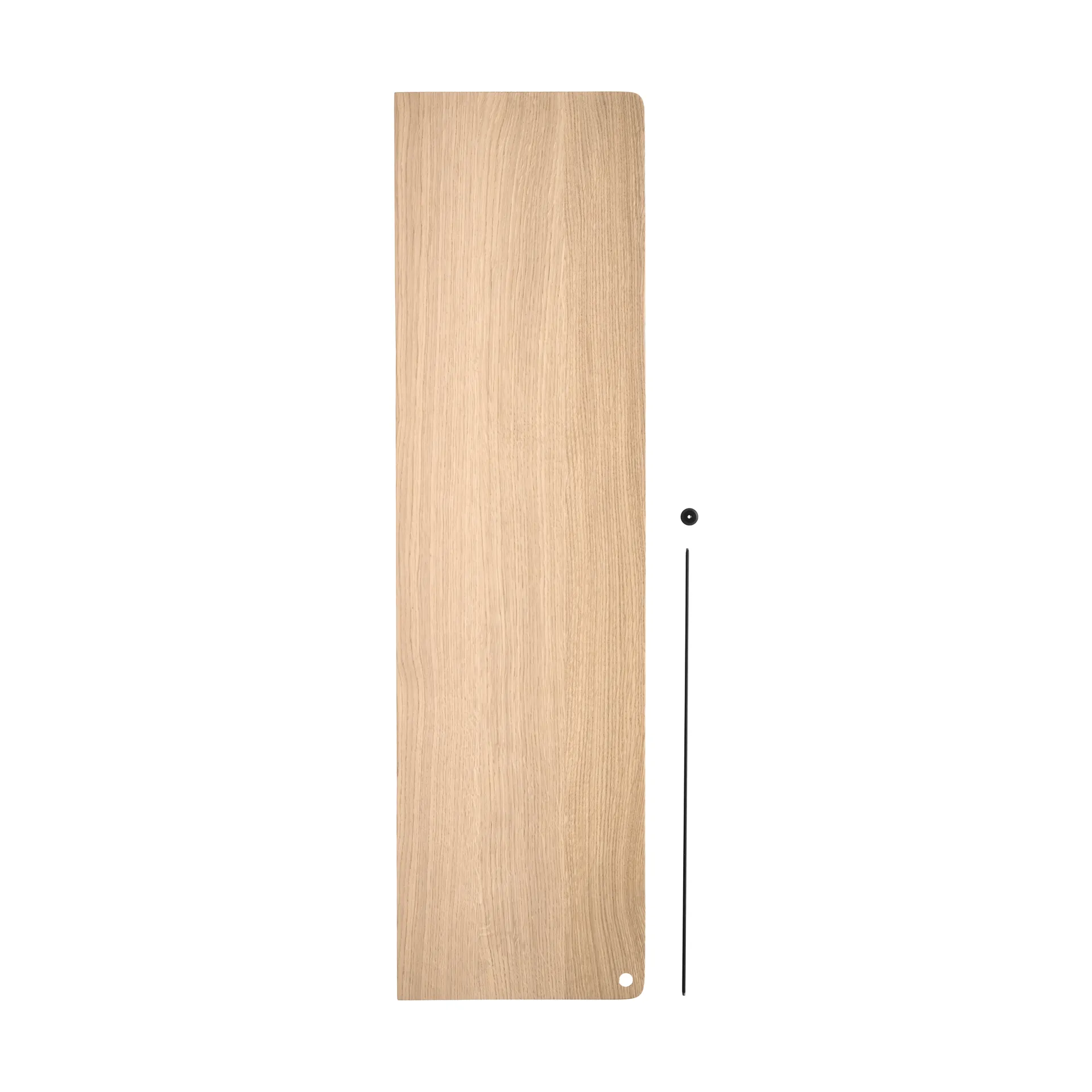 Stedge Add-on plank, Wit gepigmenteerd eiken-zwart, 80 cm Woud