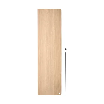 Stedge Add-on plank - Wit gepigmenteerd eiken-zwart, 80 cm - Woud
