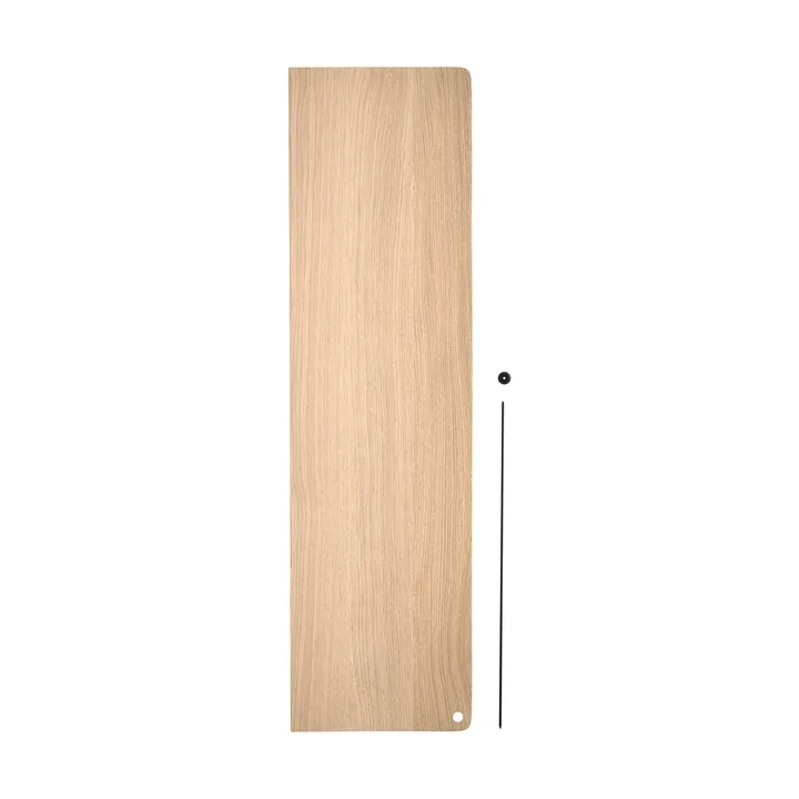 Stedge Add-on plank - Wit gepigmenteerd eiken-zwart, 80 cm - Woud