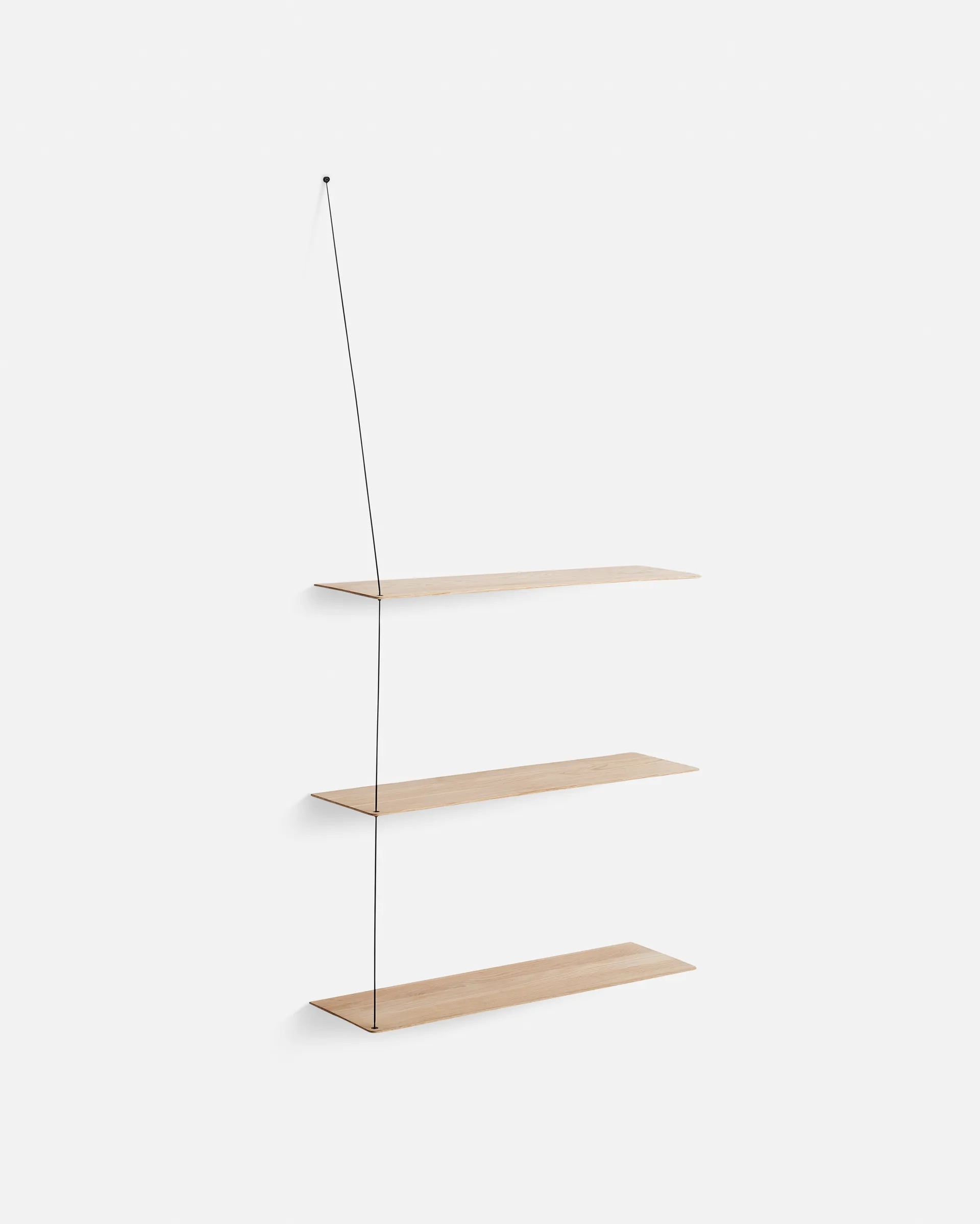 Stedge Add-on plank, Wit gepigmenteerd eiken-zwart, 80 cm Woud