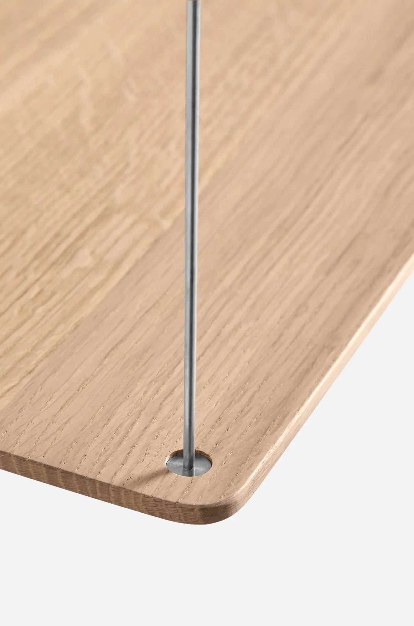 Stedge Add-on plank, Witgebeitst eik-geborsteld staal Woud