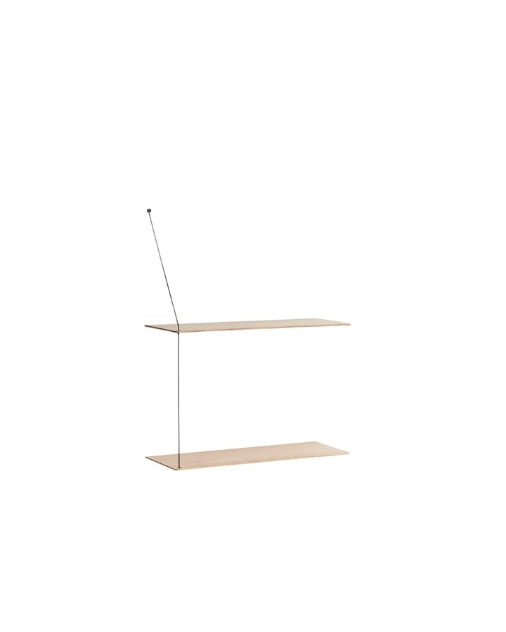 Stedge plank 60 cm, Witgepigmenteerd eikenhout Woud