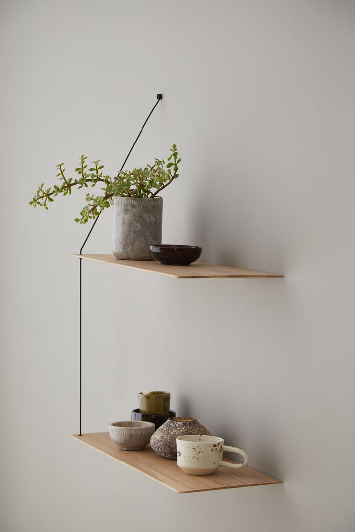 Stedge plank 60 cm, Witgepigmenteerd eikenhout Woud