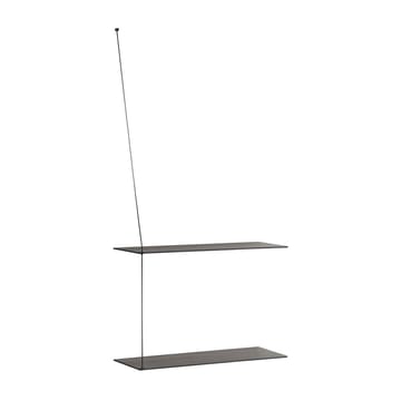 Stedge plank 60 cm - Zwartgeschilderd essenhout - Woud