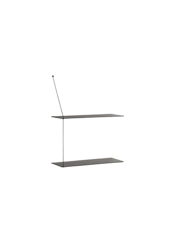 Stedge plank 60 cm - Zwartgeschilderd essenhout - Woud