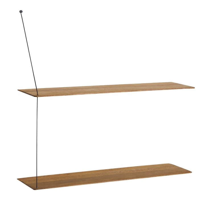 Stedge plank 80 cm. - gerookt eiken - Woud