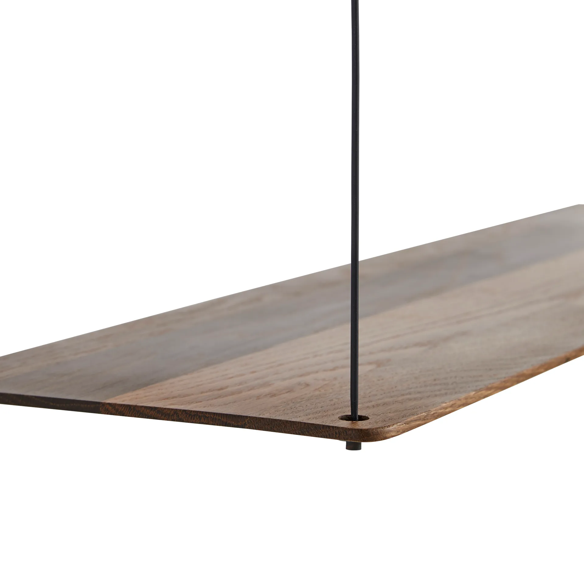 Stedge plank 80 cm., gerookt eiken Woud