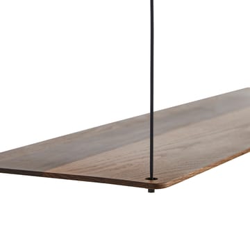 Stedge plank 80 cm. - gerookt eiken - Woud