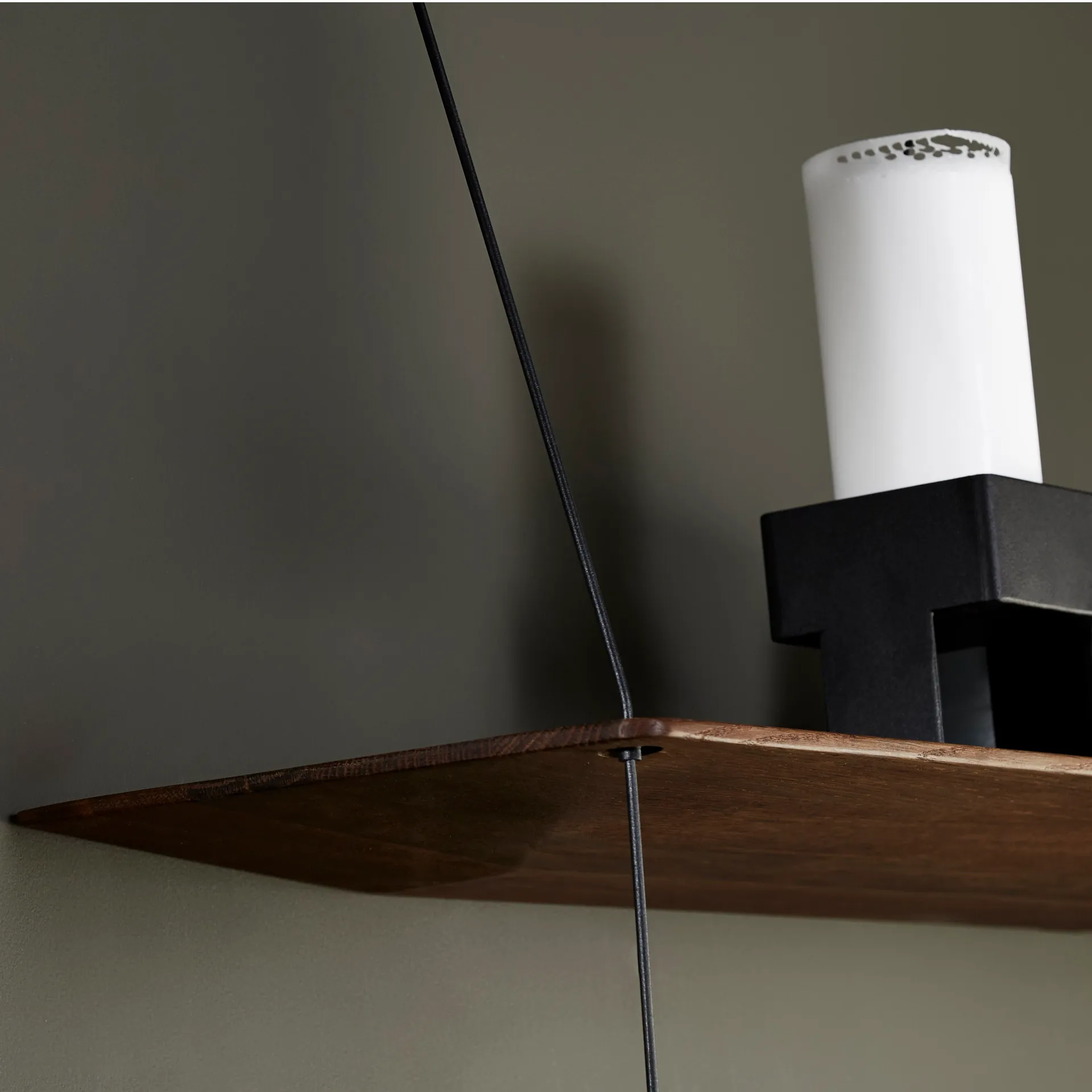 Stedge plank 80 cm., gerookt eiken Woud