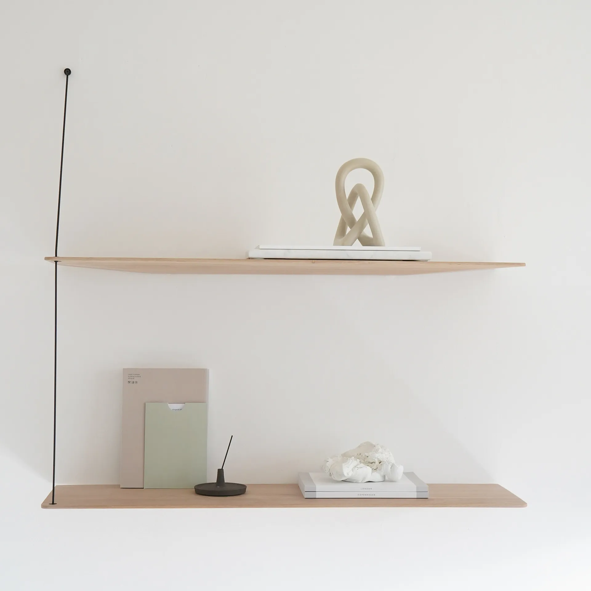 Stedge plank 80 cm., wit gepigmenteerd eiken Woud