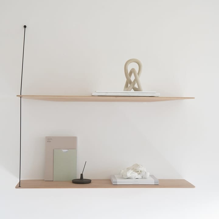 Stedge plank 80 cm., wit gepigmenteerd eiken Woud
