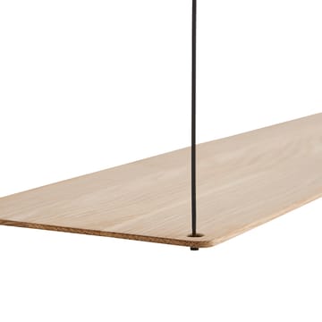 Stedge plank 80 cm. - wit gepigmenteerd eiken - Woud