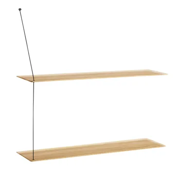 Stedge plank - Wit gepigmenteerd eiken, 80 cm - Woud