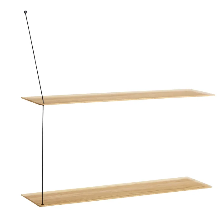Stedge plank - Wit gepigmenteerd eiken, 80 cm - Woud