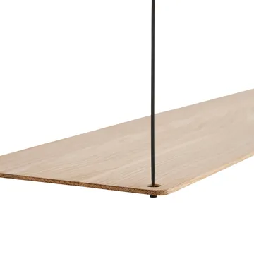 Stedge plank - Wit gepigmenteerd eiken, 80 cm - Woud
