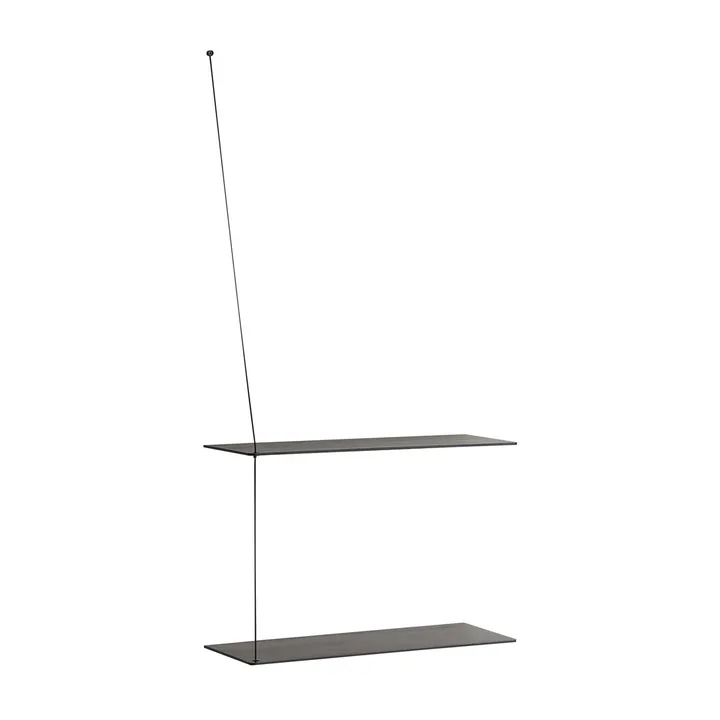 Stedge plank - Zwartgeschilderd essenhout, 60 cm - Woud