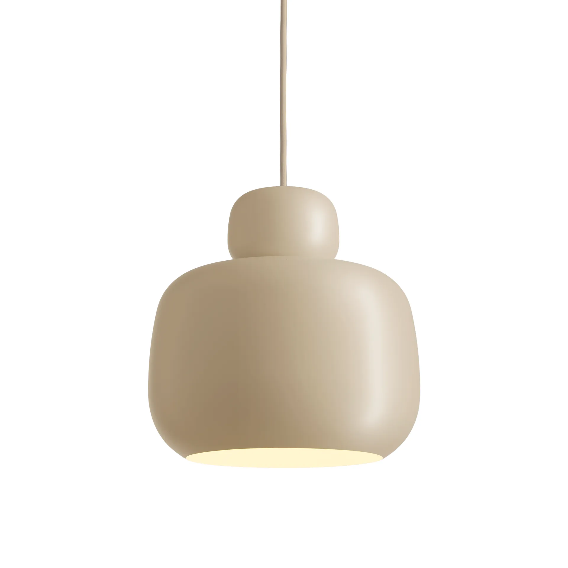 Stone hanglamp large, Beige Woud