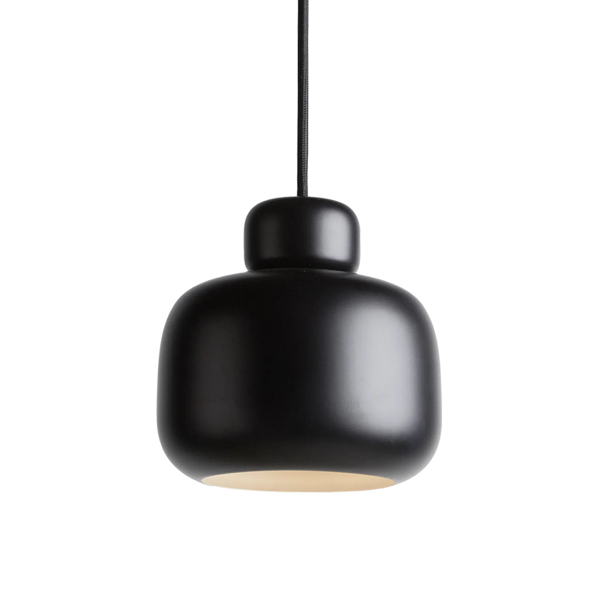 Stone hanglamp large, Black Woud