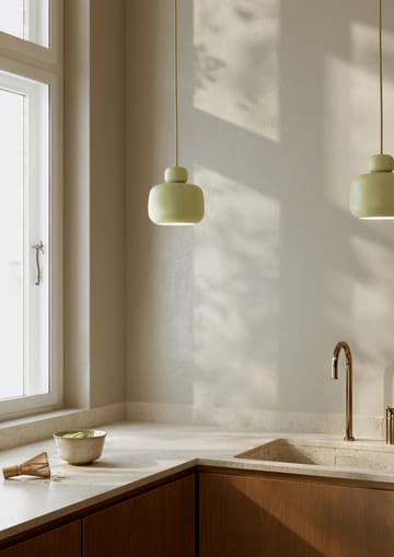 Stone hanglamp small - Matcha green - Woud