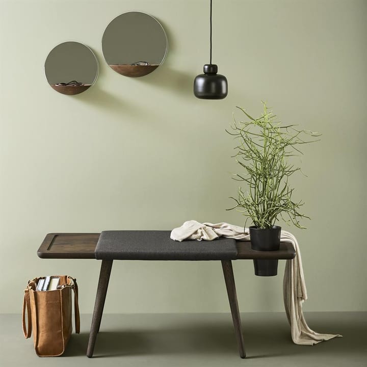 Stone hanglamp small, zwart Woud