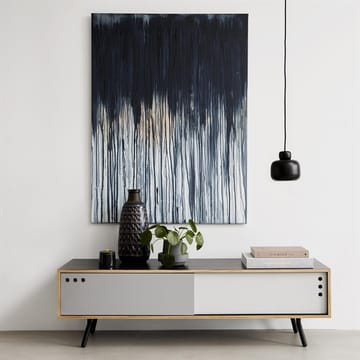 Stone hanglamp small - zwart - Woud