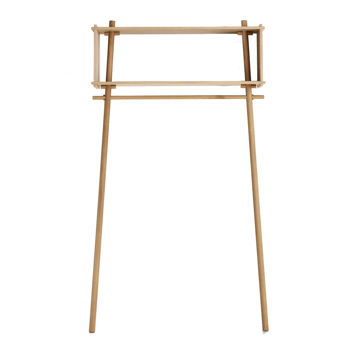 Woud Töjbox kledingrek groot houtbehandeld eiken | Scandinavisch Interieur | Kapstokken & hangrekken | Bruin