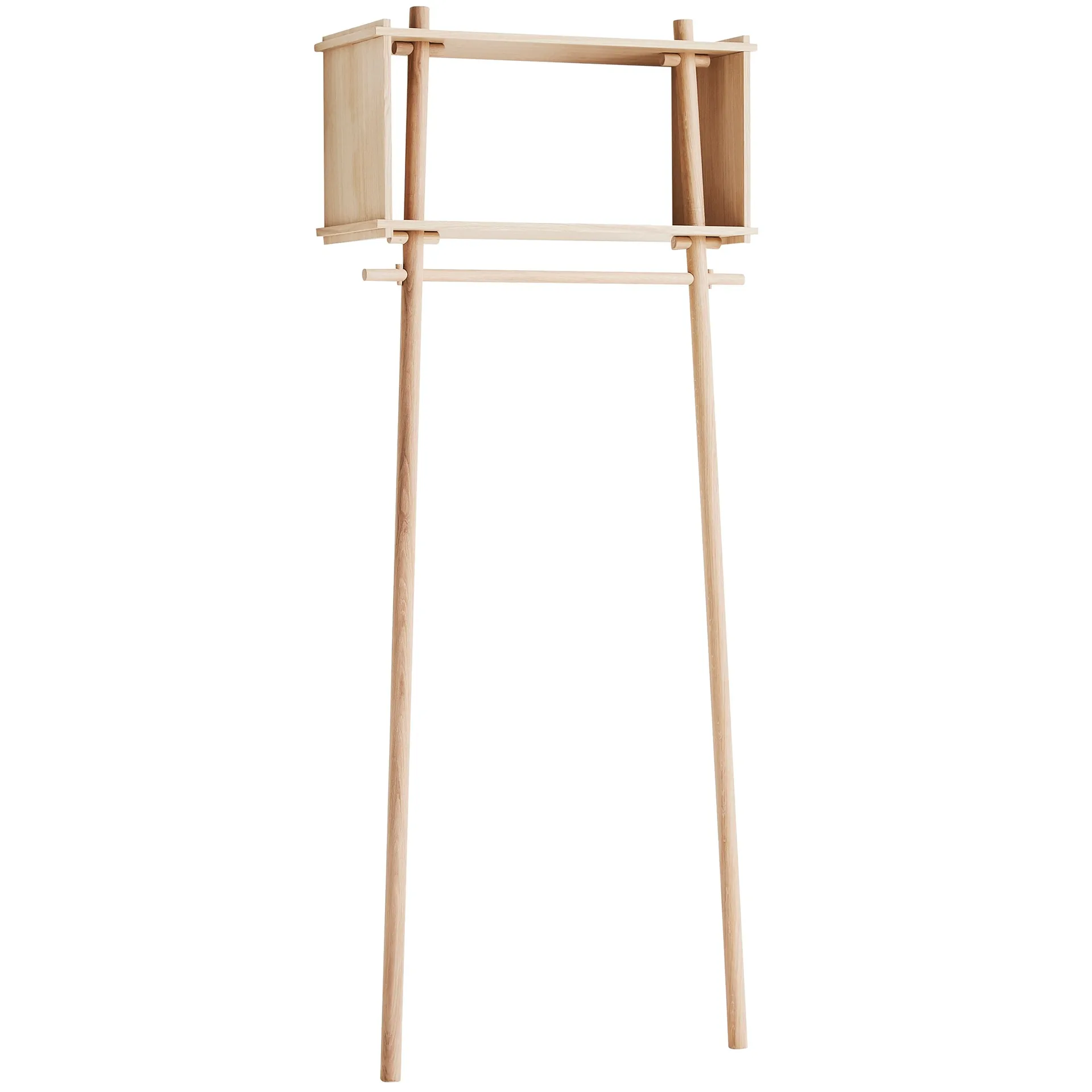 Töjbox kledingrek, Small, behandeld eiken Woud