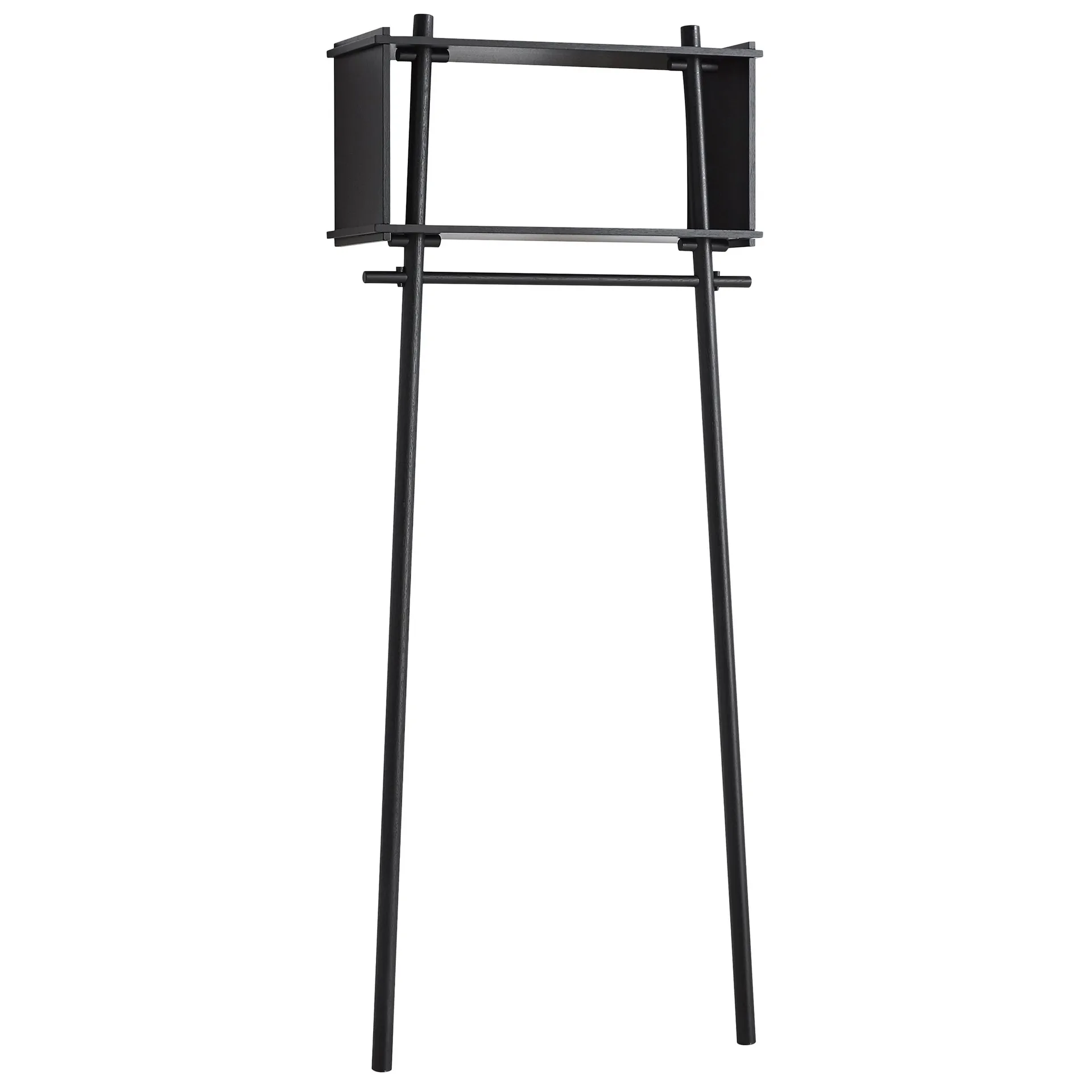 Töjbox kledingrek, Small, zwartgelakt eiken Woud